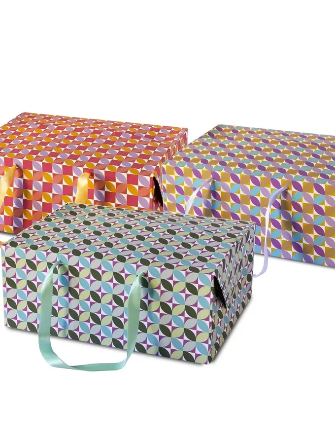 Scatole Bag Box porta Colomba fantasia Geometric