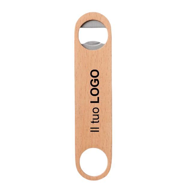 Apribottiglie in legno personalizzato