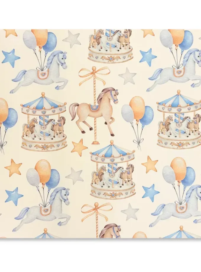 Carta regalo in fogli Carosello Celeste