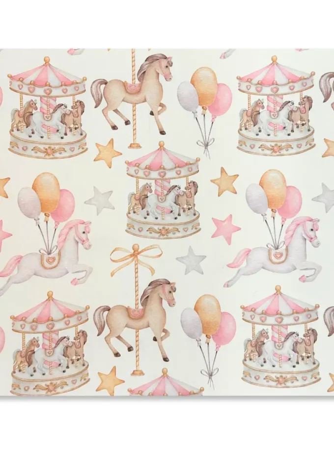 Carta regalo in fogli Carosello Rosa