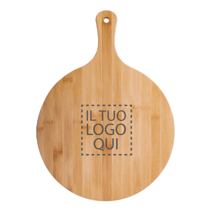 Tagliere per pizza in bambu personalizzato