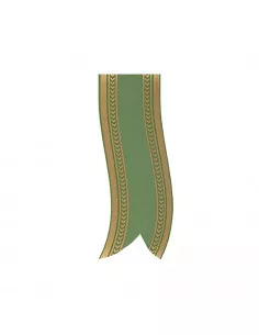 Nastro Funebre per Corone verde-oro