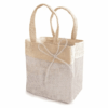 Shopper in Juta Colorata Beige modello Fiji