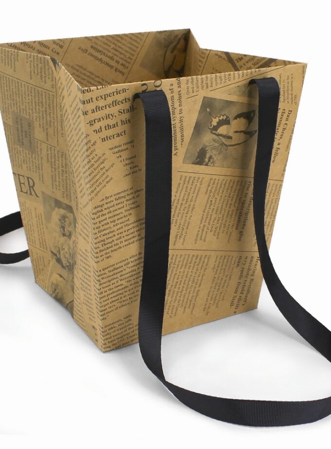 Shopper porta piante Elegant Avana fantasia Giornale