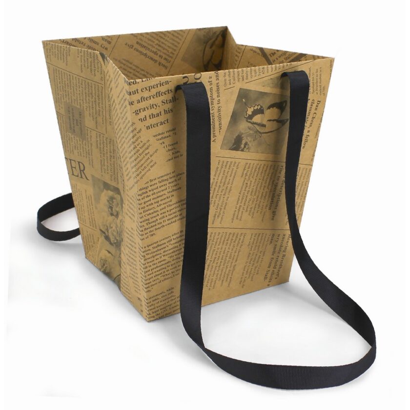 Shopper porta piante Elegant Avana fantasia Giornale