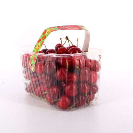 Vaschette per frutta e verdura trasparenti con manico