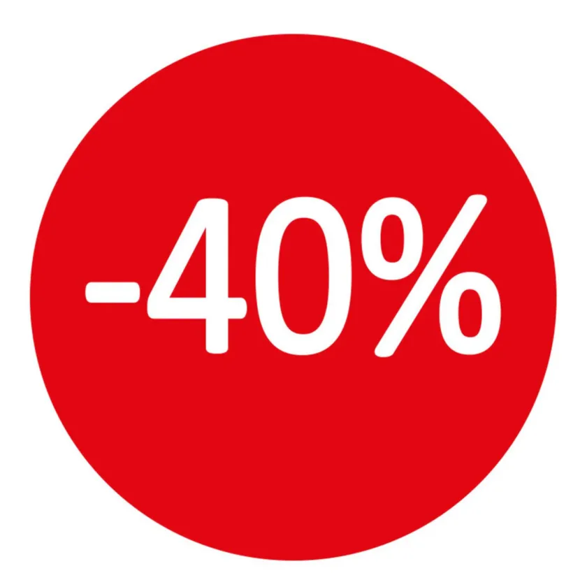 Etichette adesive 40%
