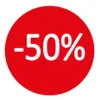 Etichette adesive 50%