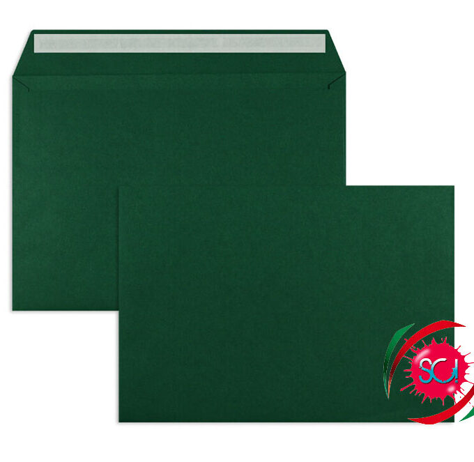 Buste da lettera in carta colorata Verde Scuro