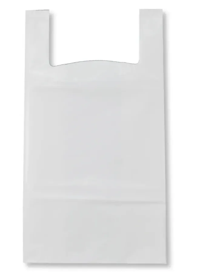 Shopper in Plastica Maxi bianche manico a canottiera