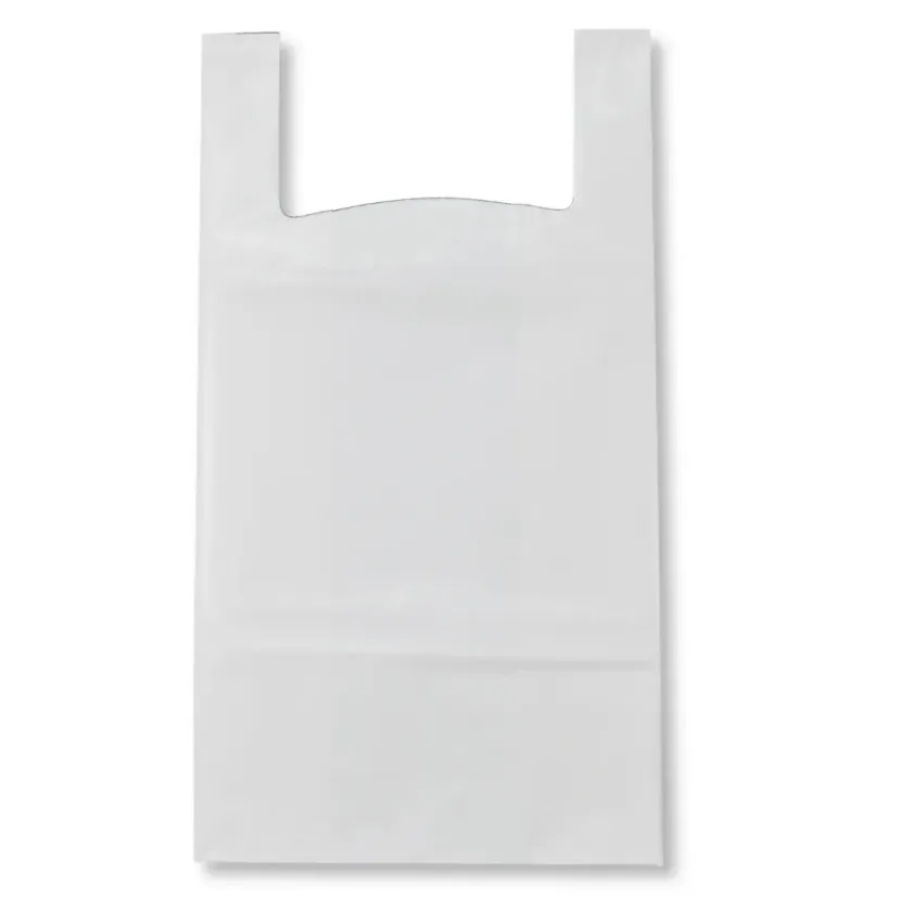 Shopper in Plastica Maxi bianche manico a canottiera