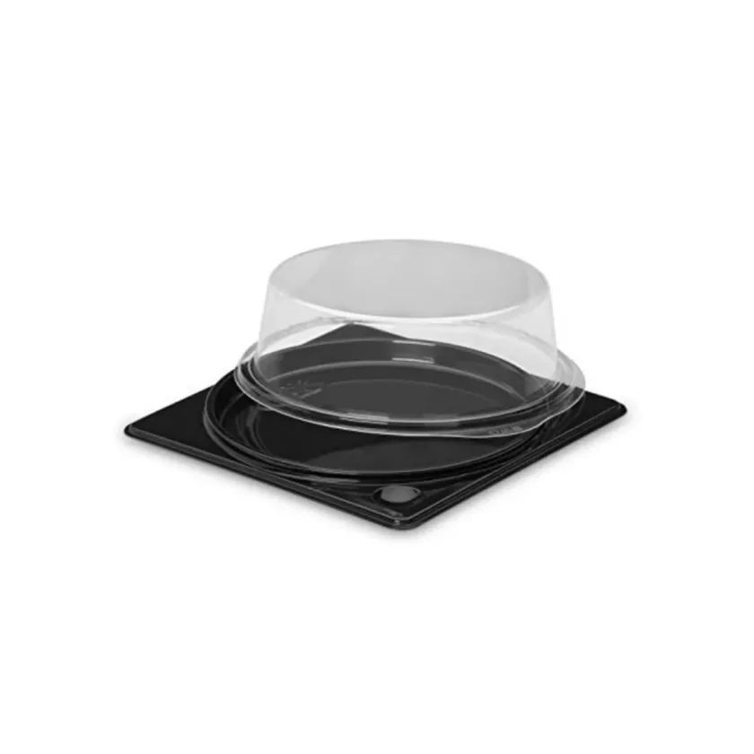 Vaschetta per mini torta rotonda con coperchio