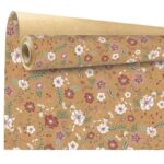 Bobina carta avana con stampa Prato Fiorito
