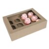 Scatola avana per 12 cupcakes