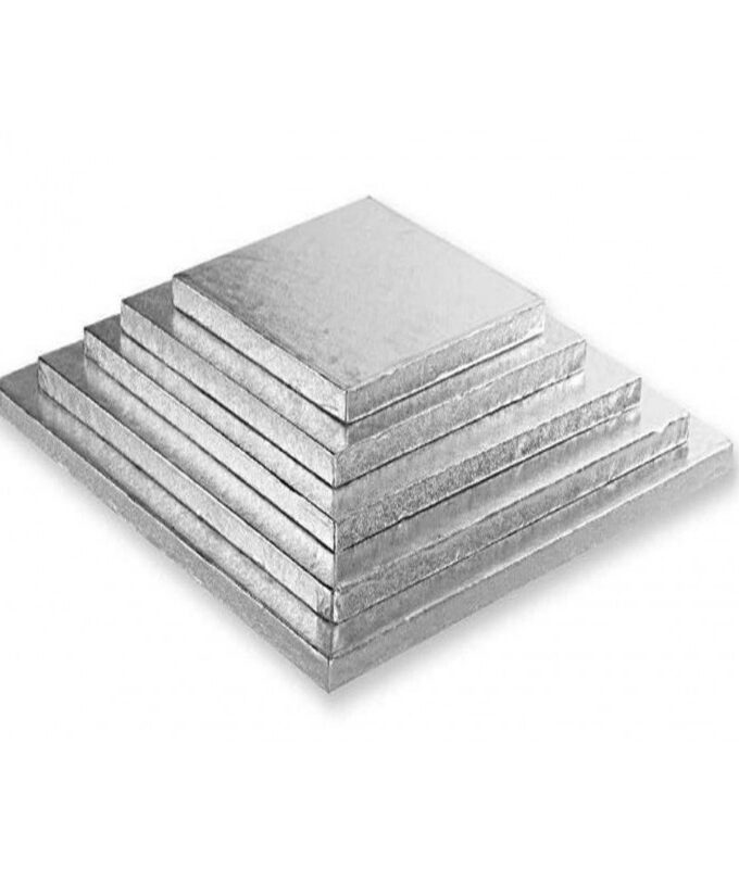 Cake board argento quadrato