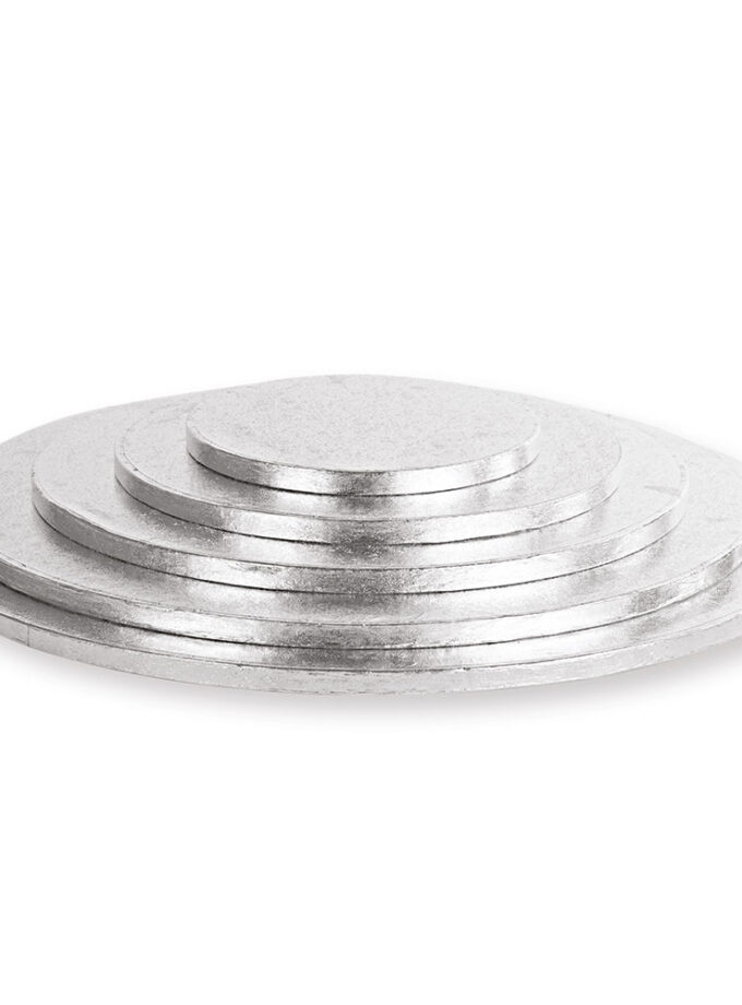 Cake board argento rotondo
