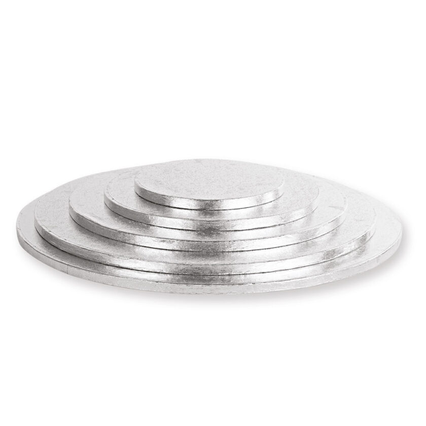 Cake board argento rotondo