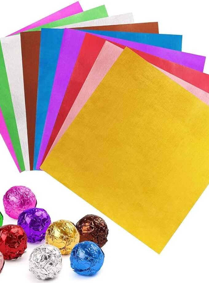 Fogli Alluminio per cioccolatini colorati
