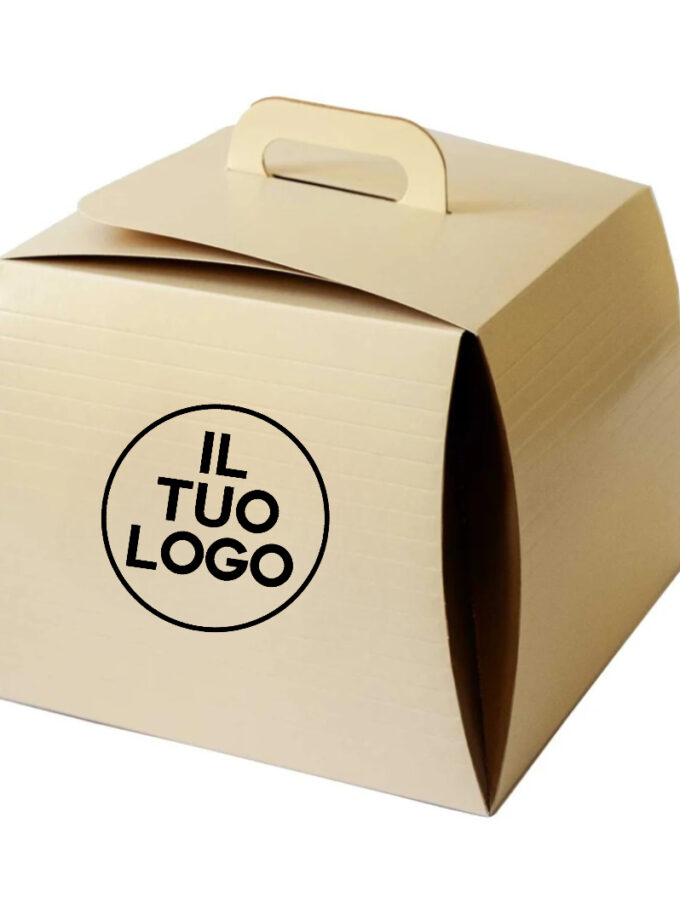 Scatola panettone Lingotto Avorio personalizzata