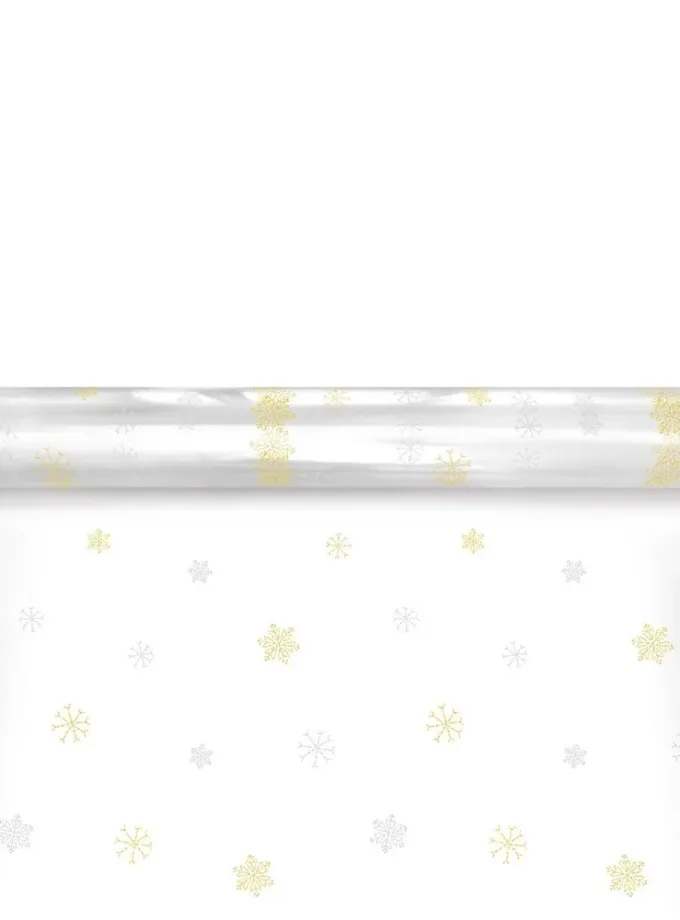 Bobina Cellophane con stampa Fiocchi di Neve