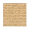 Carta regalo avana in fogli Merry Christmas Oro