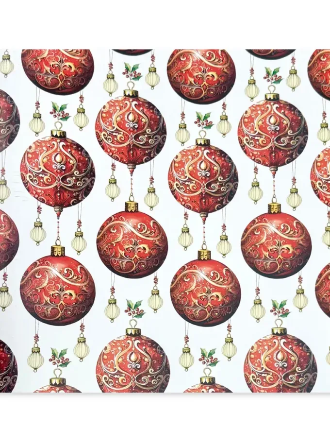 Carta regalo in fogli Palline di Natale