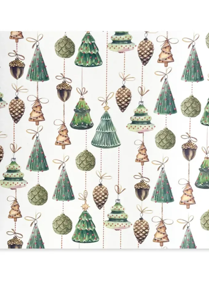 Carta regalo in fogli decori di Natale