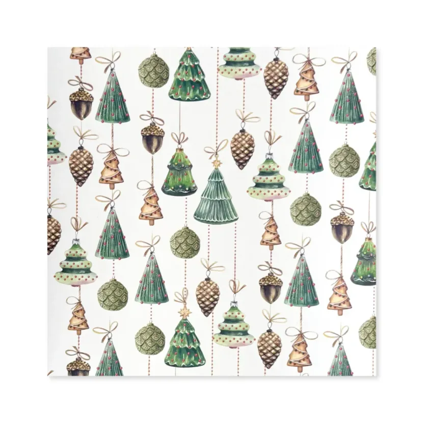 Carta regalo in fogli decori di Natale