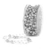 Nastro decorativo con perline argento