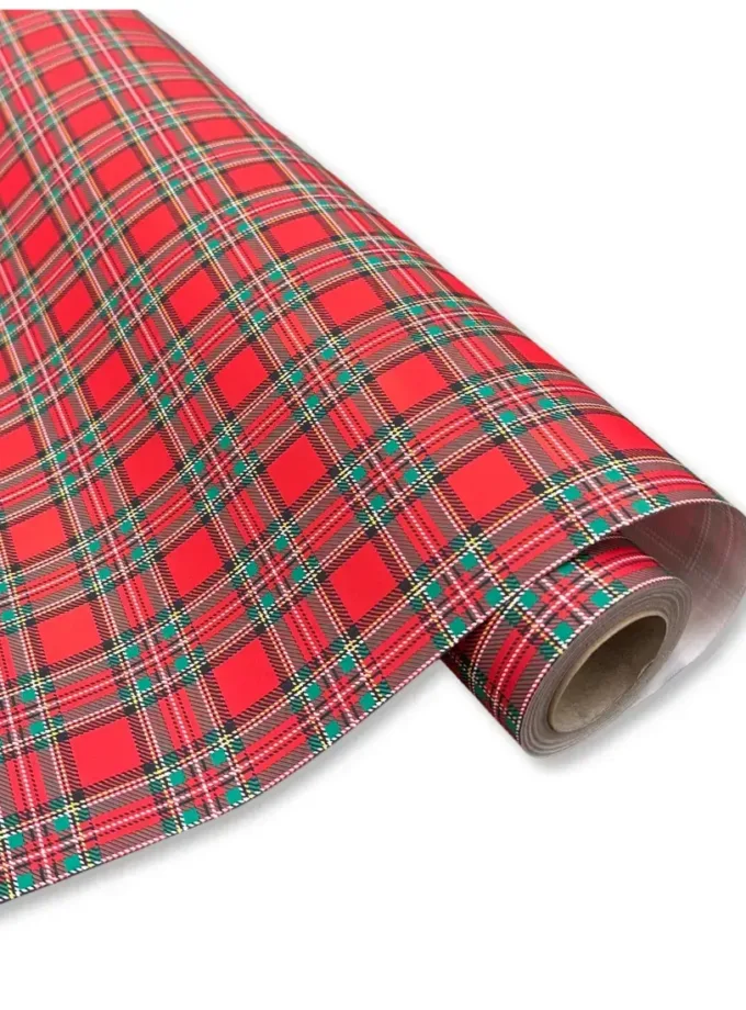 Rotolo carta regalo kraft fantasia Tartan