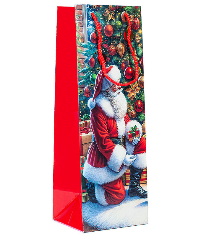 Shopper portabottiglie Santa Claus