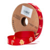 Nastro in Gros Grain rosso Christmas Candles