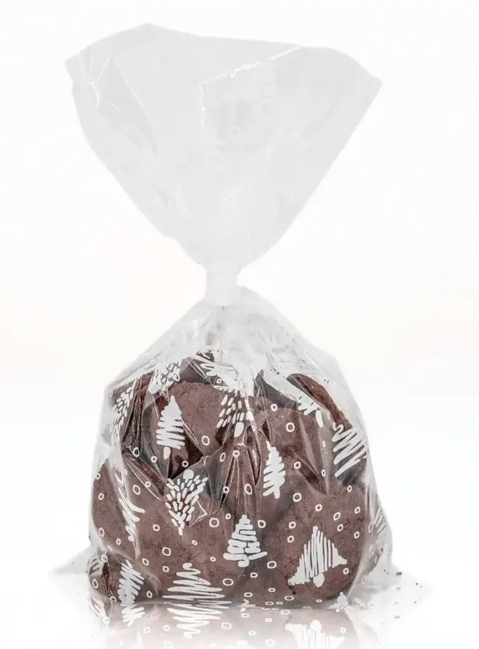 Sacchetti in plastica per Alimenti Chtistmas Tree Bianco