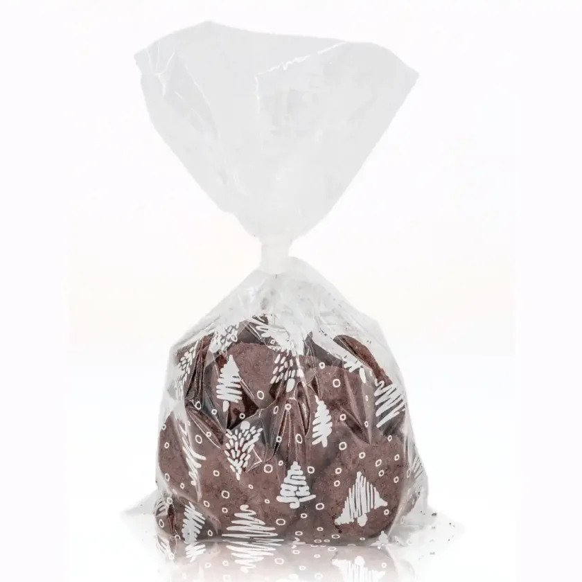 Sacchetti in plastica per Alimenti Chtistmas Tree Bianco
