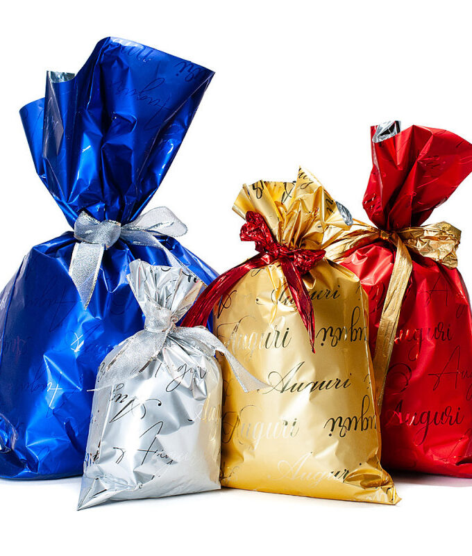 Bustine Regalo scritta Auguri colori assortiti