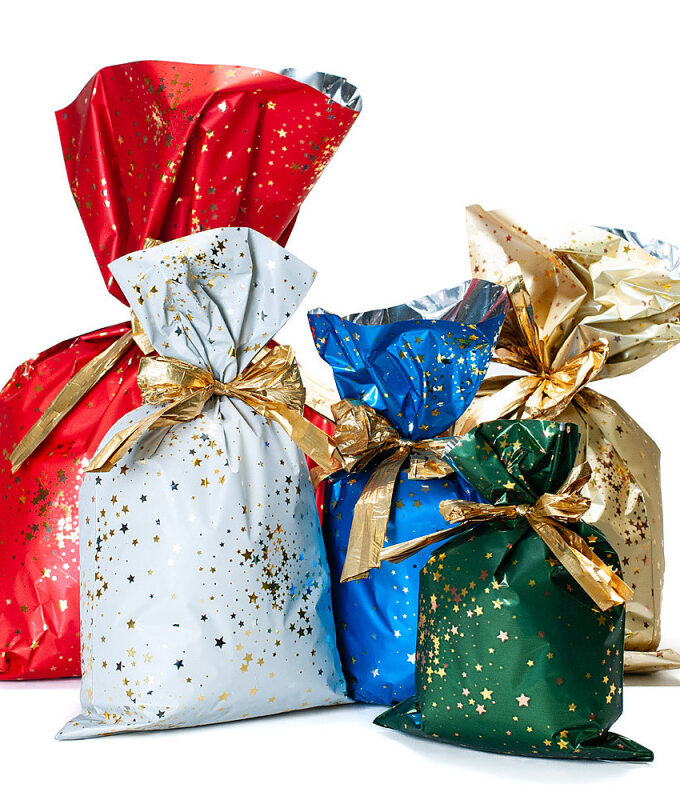 Bustine Regalo con stelline colori assortiti