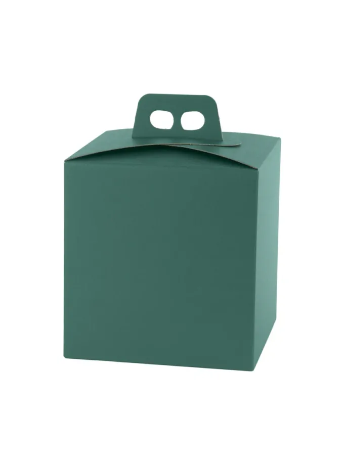 Scatole porta panettone quadrella verde