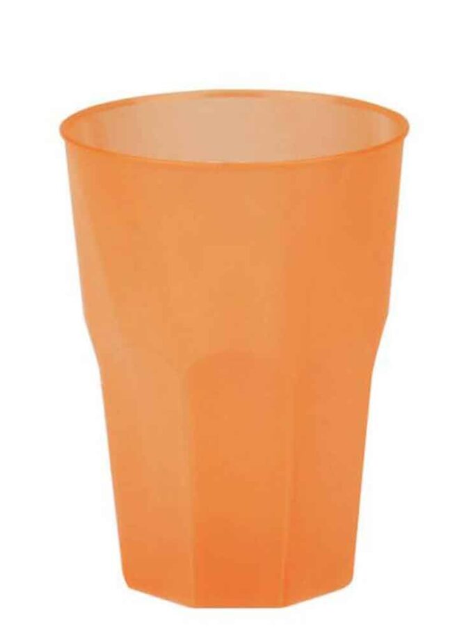 Bicchiere da cocktail arancioni riutilizzabili