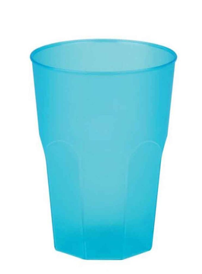 Bicchiere da cocktail azzurri riutilizzabili