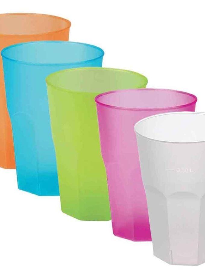 Bicchiere da cocktail colorati riutilizzabili