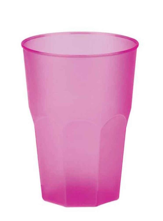Bicchiere da cocktail fucsia riutilizzabili