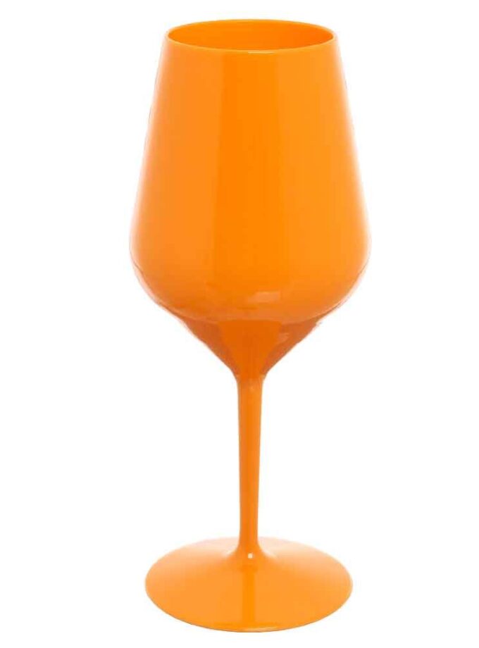 Calici vino e cocktail infrangibili colorati riutilizzabili ARANCIO