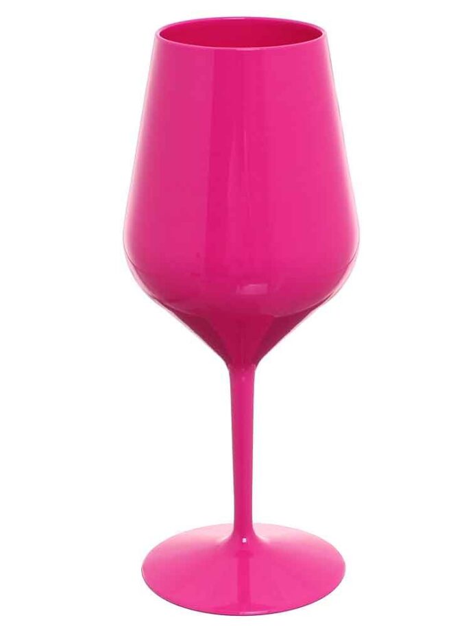 Calici vino e cocktail infrangibili colorati riutilizzabili FUCSIA