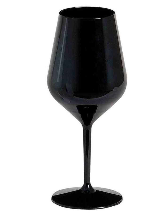 Calici vino e cocktail infrangibili colorati riutilizzabili NERO