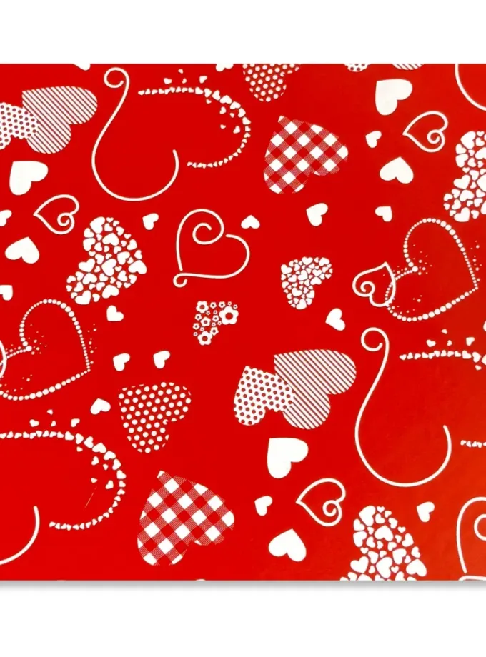 Fogli carta regalo Rossa San Valentino