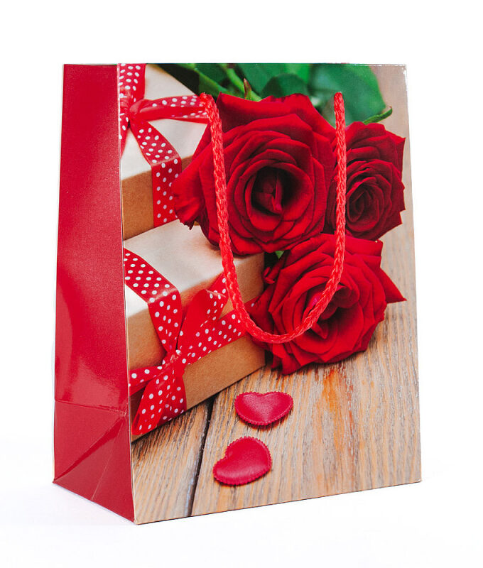 Shopper lusso Rose Rosse