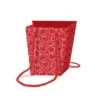 Shopper porta piante rossa fantasia love