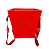 Shopper porta piante rossa con cuore