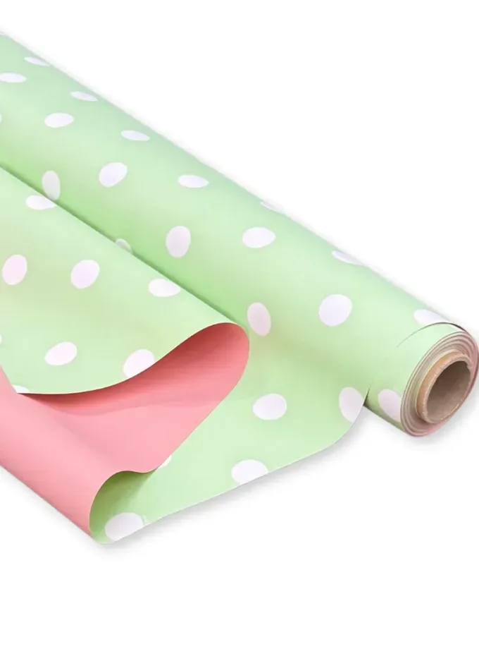 Bobina PPL fantasia Pois rosa e verde