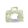 Shopper astuccio porta colomba stampato verde con manico